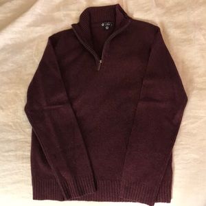 J.Crew half zip wool sweater